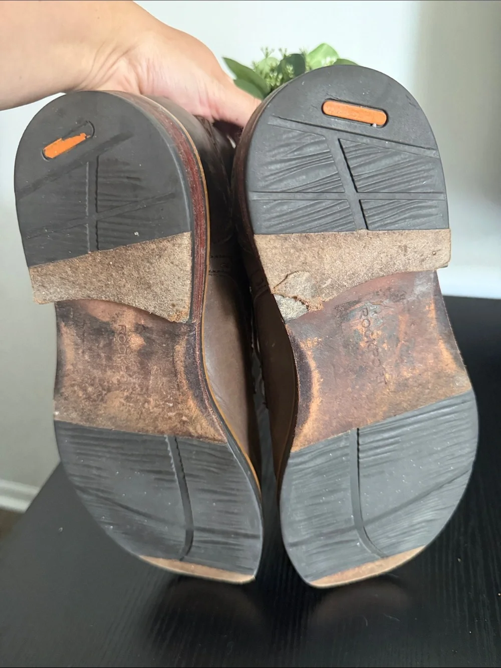 Rockport Brown Leather Chukka Boots with Tan Welt